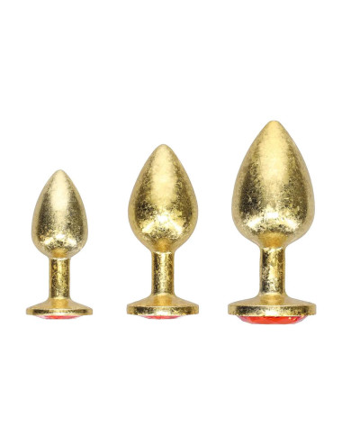 Milan Collection - Metal Anal Plug Set - Gold