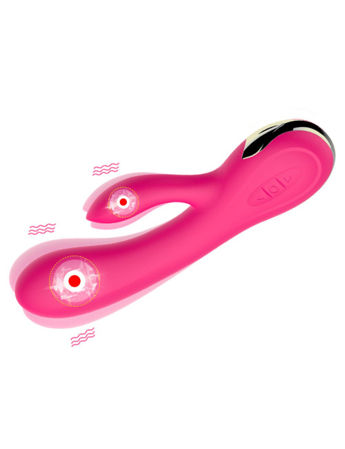 Wibrator silikonowy USB – 7 funkcji wibracji + grzanie – Punkt G, wodoodporny