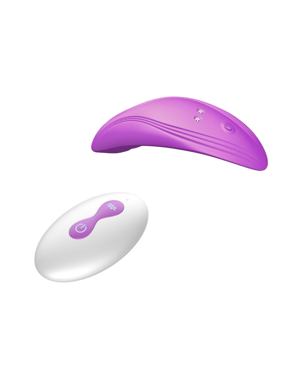 Ultrathin Wearable Remote Mini Vibe Purple - Wibrator Dyskretny, Silikon Medyczny, Wodoodporny