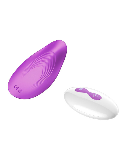 Ultrathin Wearable Remote Mini Vibe Purple - Wibrator Dyskretny, Silikon Medyczny, Wodoodporny