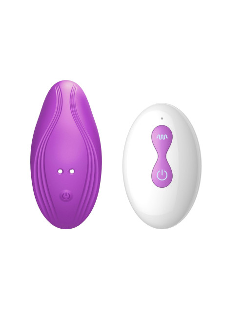 Ultrathin Wearable Remote Mini Vibe Purple - Wibrator Dyskretny, Silikon Medyczny, Wodoodporny