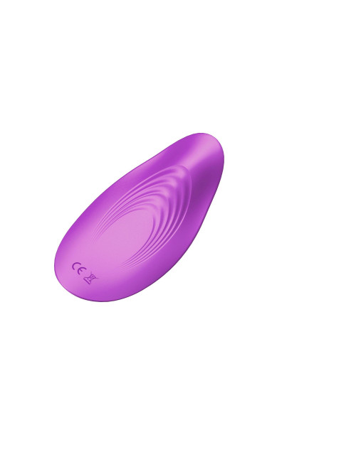 Ultrathin Wearable Remote Mini Vibe Purple - Wibrator Dyskretny, Silikon Medyczny, Wodoodporny