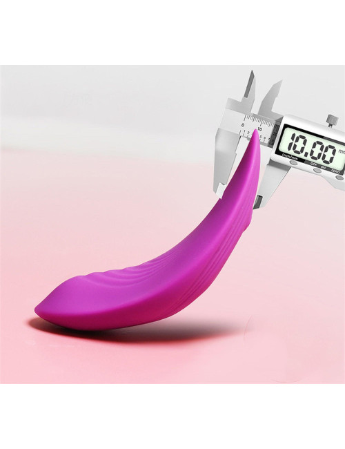 Ultrathin Wearable Remote Mini Vibe Purple - Wibrator Dyskretny, Silikon Medyczny, Wodoodporny