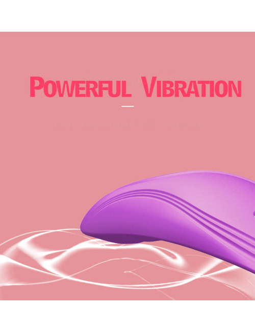 Ultrathin Wearable Remote Mini Vibe Purple - Wibrator Dyskretny, Silikon Medyczny, Wodoodporny