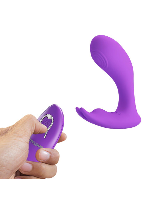 PRETTY LOVE Idabelle Purple – Wibrator Punkt G, zdalnie sterowany, 12 funkcji wibracji i 12 pulsów