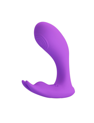 PRETTY LOVE - Idabelle Purple, 12 vibration functions 12 pulse wave settings Wireless remote control