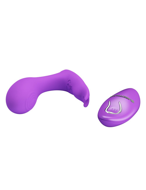 PRETTY LOVE Idabelle Purple – Wibrator Punkt G, zdalnie sterowany, 12 funkcji wibracji i 12 pulsów