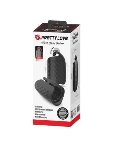 PRETTY LOVE - Black Glans Trainer, 10 vibration functions