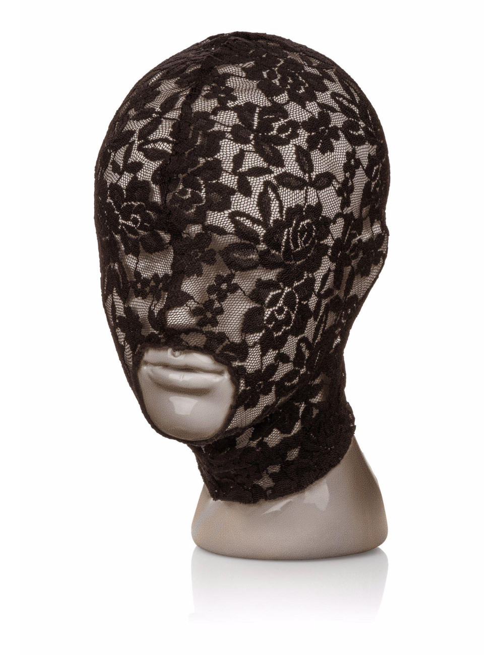 Maska BDSM Lace Hood Czarna – Maska na oczy z koronki, Zabawki BDSM
