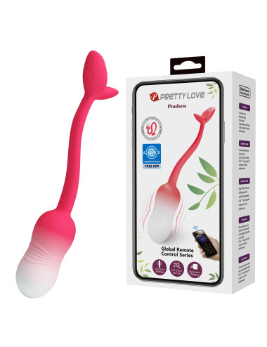 Pretty Love Poulsen App-Controlled Egg Vibrator - Jajko Wibracyjne z Aplikacją, 12 Trybów