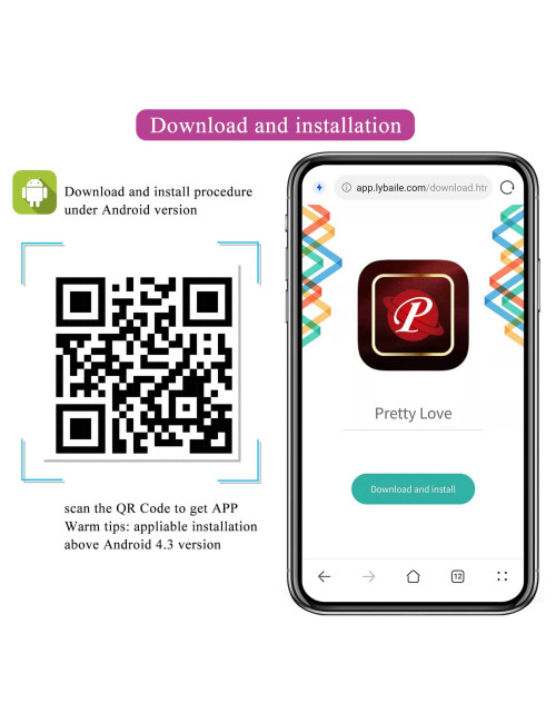Pretty Love Poulsen App-Controlled Egg Vibrator - Jajko Wibracyjne z Aplikacją, 12 Trybów
