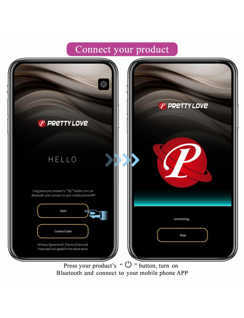 Pretty Love Poulsen App-Controlled Egg Vibrator - Jajko Wibracyjne z Aplikacją, 12 Trybów