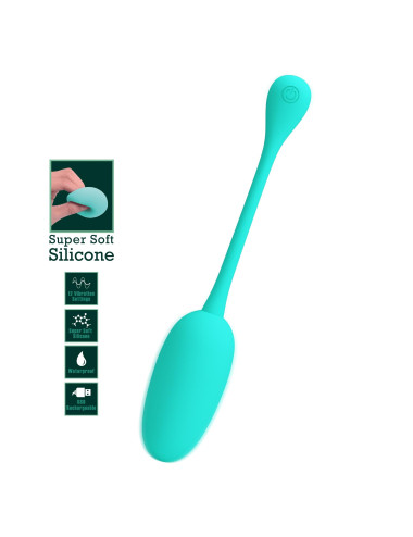 PRETTY LOVE - KNUCKER Green, 12 vibration functions Memory function