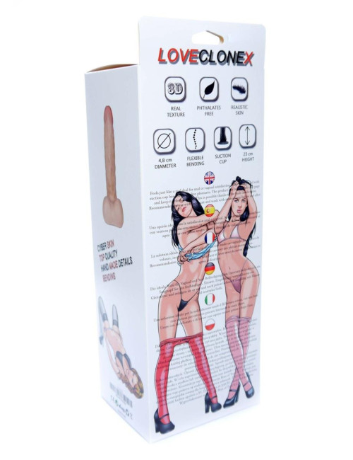 Dildo ASKLEPIOS LOVECLONEX 8-flexible Cyber Skóra ultra realistyczny bezpieczny dla ciała
