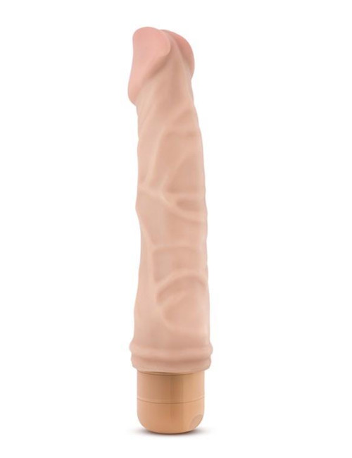 Realistyczny Wibrator DR. SKIN VIBE 6 FLESH - Wodoodporna Obrotowa Podstawa