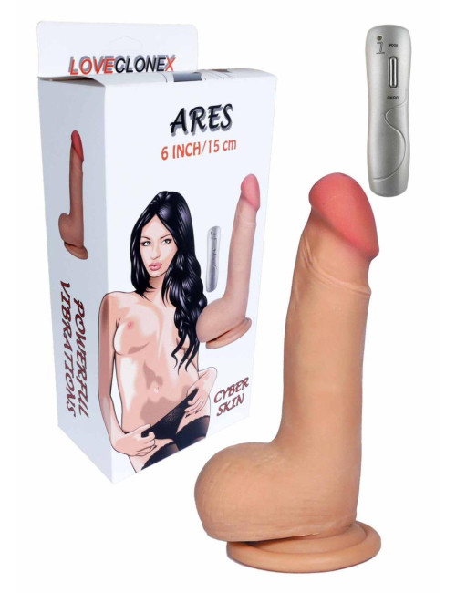 Wibrator ARES LOVECLONEX 6 Wibracje - Cyber Skóra Zabawki Wibratory