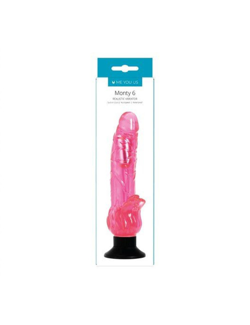 Wibrator żelowy Mounty 6 Realistic Pink - Me You Us, zabawki erotyczne, wibratory