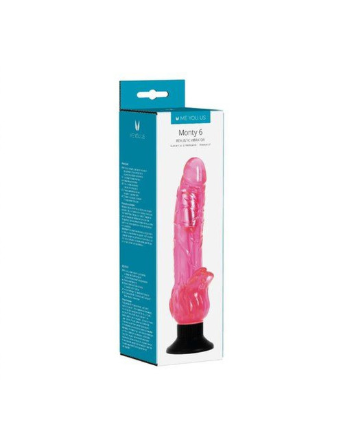 Wibrator żelowy Mounty 6 Realistic Pink - Me You Us, zabawki erotyczne, wibratory