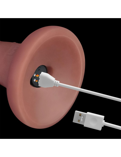 Lovetoy Realistyczne Wibrujące Dildo Dual Density 6 Cali