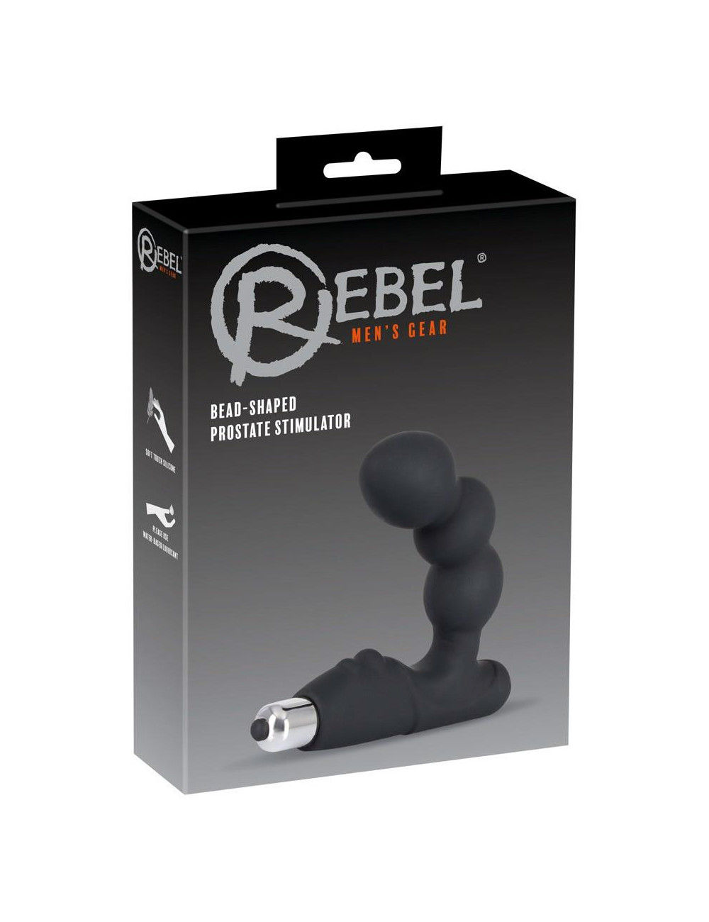 Rebel Silikonowy Masażer Prostaty z Funkcją Wibracji 14 cm