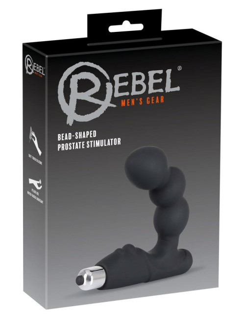 Rebel Silikonowy Masażer Prostaty z Funkcją Wibracji 14 cm