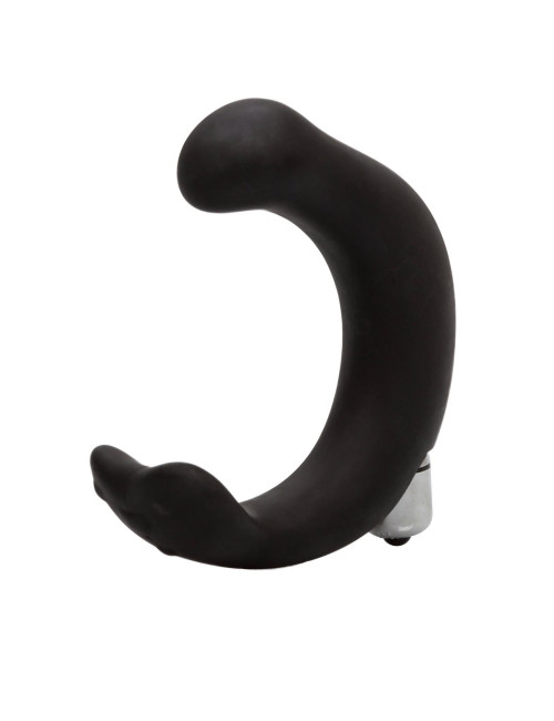 P-Rock Prostate Massager Black - masażer prostaty silikonowy, wodoodporny, 2 prędkości