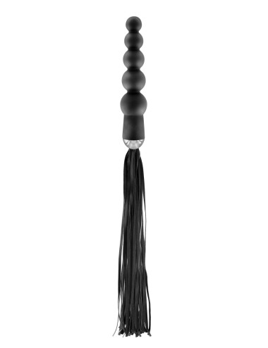 Zabawki BDSM: Plug analny Martinet z uchwytem różańca - silikon, bez ftalanów, 490 mm