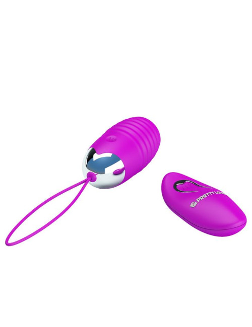 PRETTY LOVE JESSICA USB Jajko Bezprzewodowe Wibrujące 12 Funkcji - Wodoodporne, Silikon Zabawki