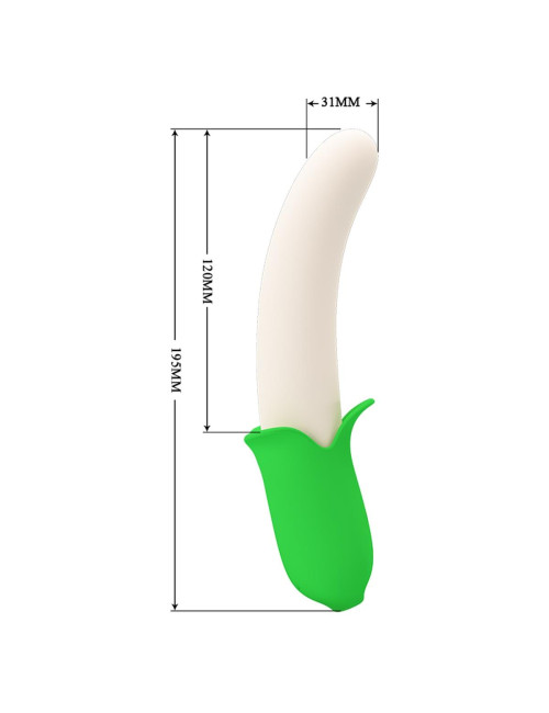 Pretty Love Banana Knight – Wibrator silikonowy, Punkt G, 7 trybów wibracji – Zabawki erotyczne