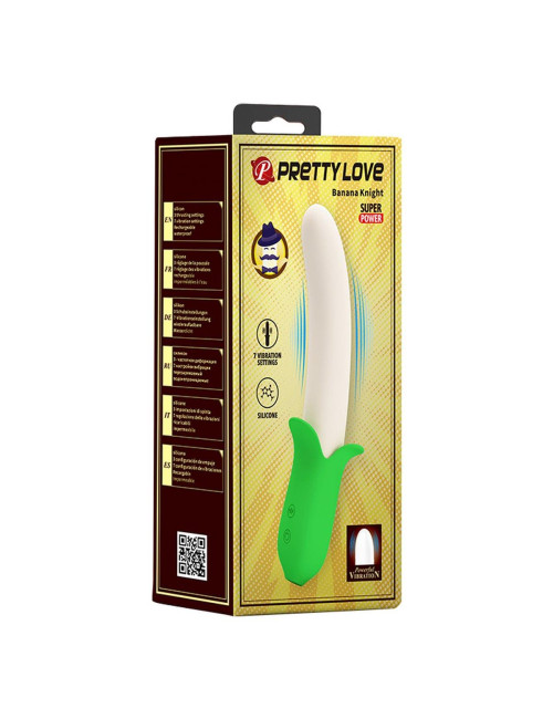Pretty Love Banana Knight – Wibrator silikonowy, Punkt G, 7 trybów wibracji – Zabawki erotyczne
