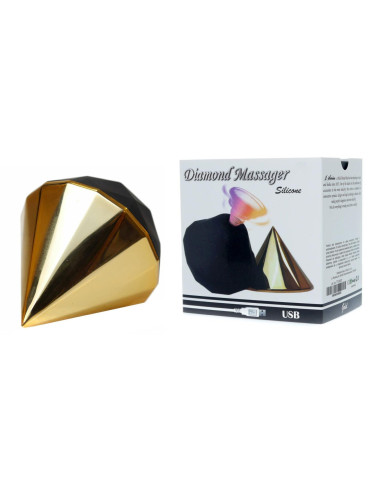 Stymulator-Diamond Air Massager USB 7 Function Gold