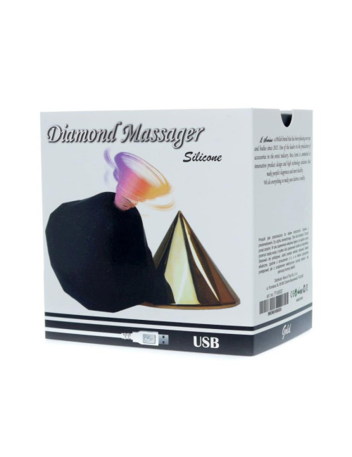 Stymulator Diamond Air Massager USB 7 Funkcji Gold – Zabawki Wibratory Stymulatory