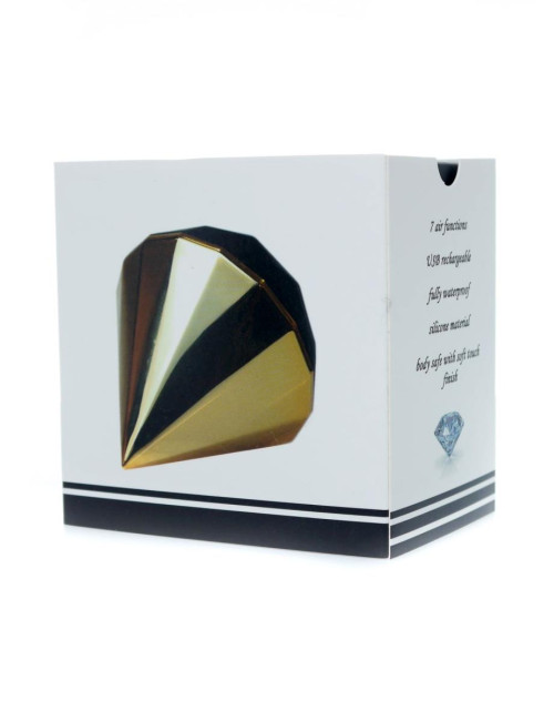 Stymulator Diamond Air Massager USB 7 Funkcji Gold – Zabawki Wibratory Stymulatory