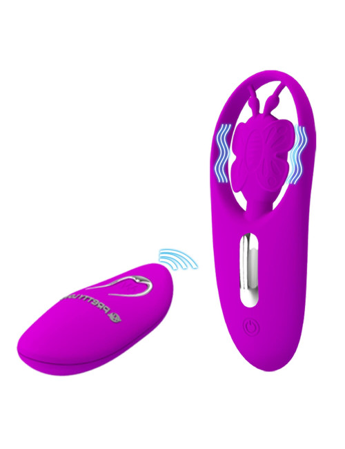 Pretty Love Dancing Butterfly Wibrator z 12 Funkcjami, Bezprzewodowy Pilot, Silikon Elite
