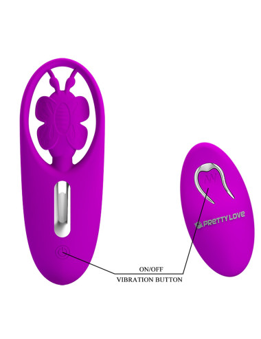 PRETTY LOVE - Dancing Butterfly, 12 vibration functions Wireless remote control