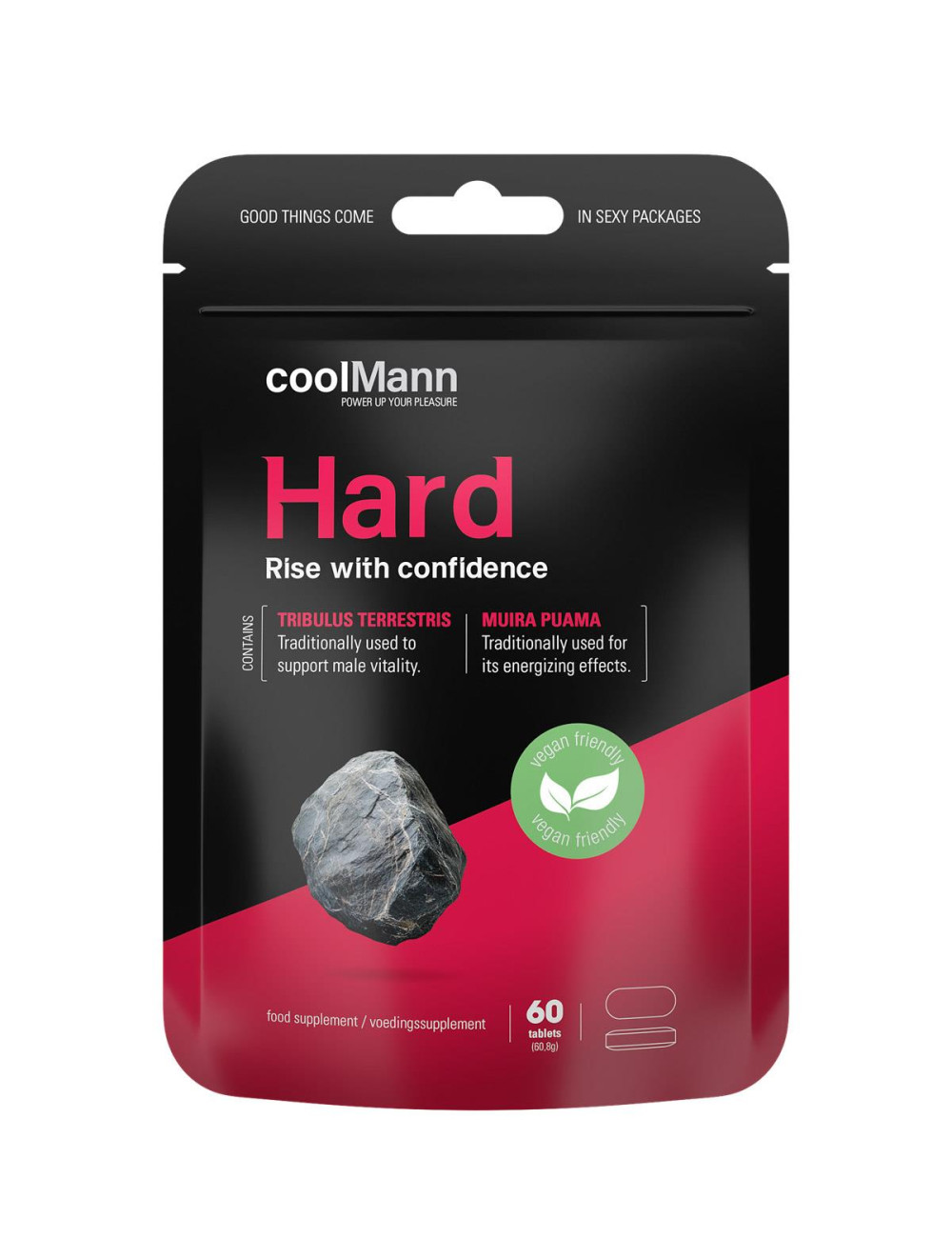 CoolMann HARD Afrodyzjaki dla mężczyzn - Pobudzenie, 60 tabletek