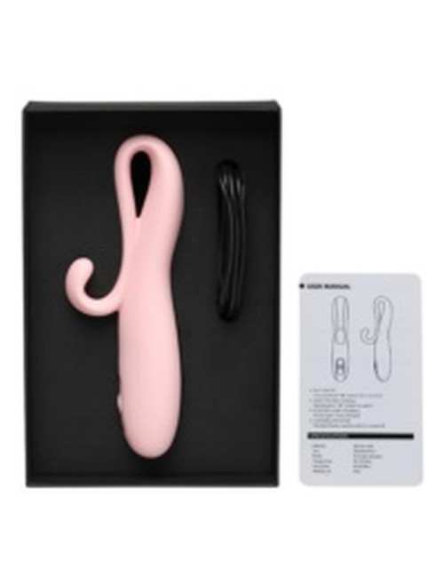 INTY Toys Flare Pink silikonowy wibrator 10 trybów IPX6 USB zabawki erotyczne