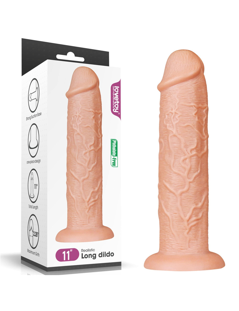 LoveToy Realistyczne Dildo 28 cm 11 cali