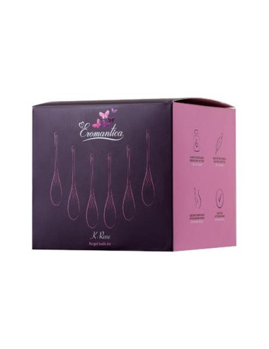 xEROMANTICA Set of 6 vaginal balls K-ROSE,silicone, pink