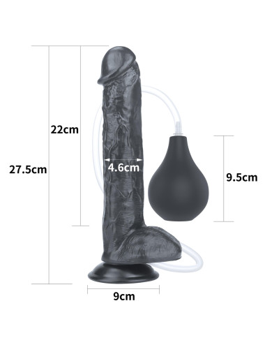 11'' Squirt Extreme Dildo - Black