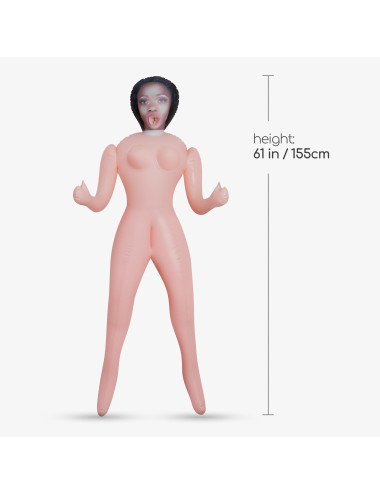 CRUSHIOUS LUCIA THE HOUSEWIFE EBONY INFLATABLE DOLL