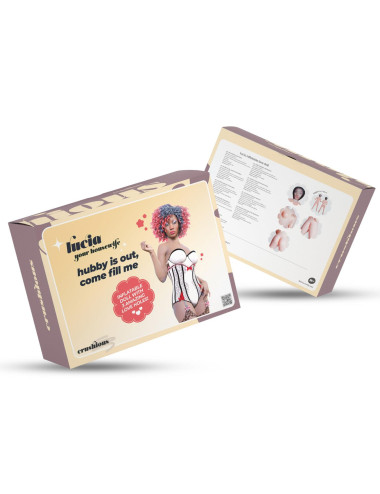 CRUSHIOUS LUCIA THE HOUSEWIFE EBONY INFLATABLE DOLL