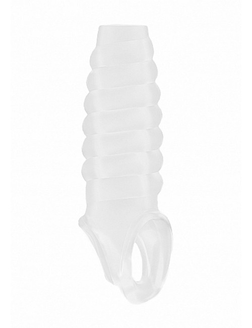 No.21 Dong Extension Transparent - Przedłużka Nakładka Zabawki Soft TPE Wodoodporna