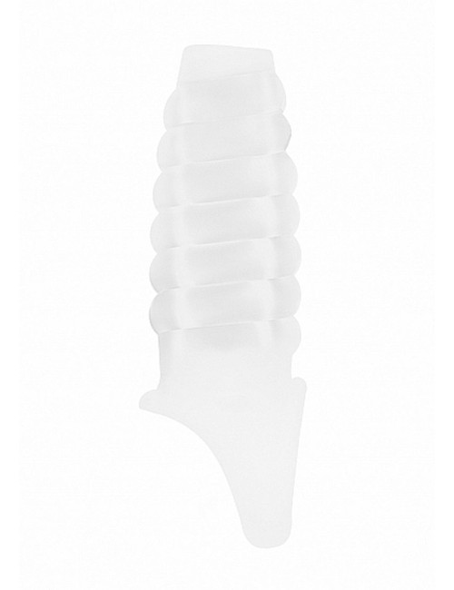 No.21 Dong Extension Transparent - Przedłużka Nakładka Zabawki Soft TPE Wodoodporna