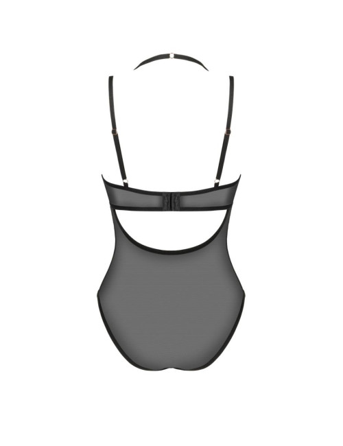 Obsessive Selinne Body - Czarne body z regulowanymi ramiączkami XS/S