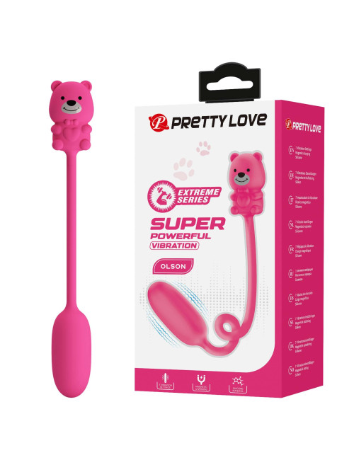 Pretty Love Olson Mini Bullet - Wibrator silikonowy 26,4 cm, Seria Extreme