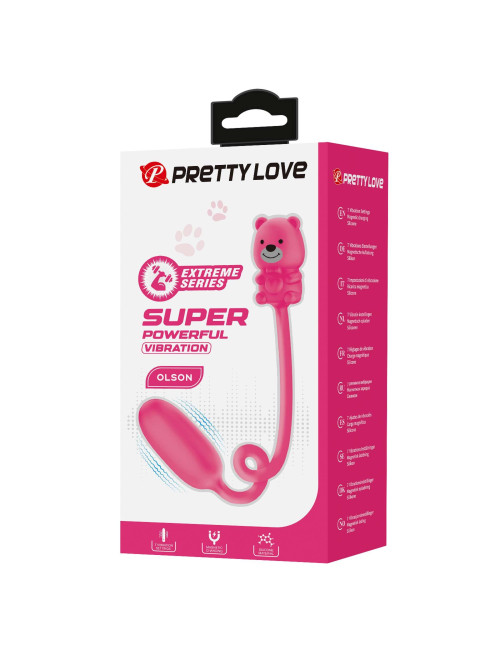 Pretty Love Olson Mini Bullet - Wibrator silikonowy 26,4 cm, Seria Extreme