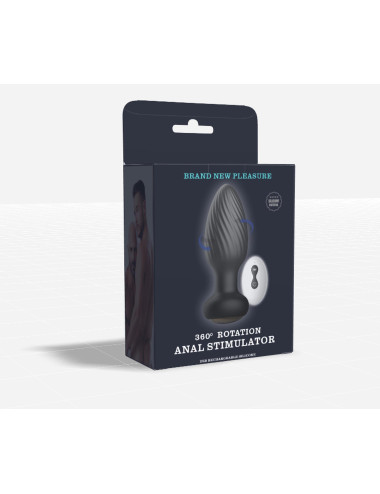 Rotating remote anal plug