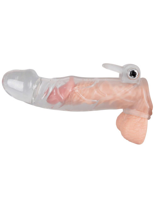 Chrystal Skin Penis Sleeve Vi - Przedłużka i Nakładka Wibracyjna do Zabawek Intymnych