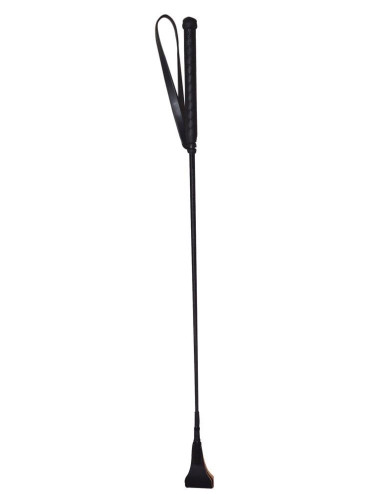 Leather Crop czarny z piórkami – bicze BDSM